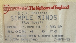 Simple Minds / The Silencers on Aug 1, 1989 [977-small]