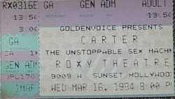 Carter The Unstppable Sex Machine on Mar 16, 1994 [456-small]