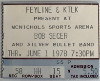 Bob Seger and the Silver Bullet Band on Jun 1, 1978 [716-small]