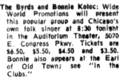 The Byrds / bonnie koloc on Oct 8, 1971 [464-small]