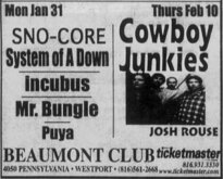 Puya / Incubus / System of a Down / Mr. Bungle on Jan 31, 2000 [521-small]