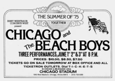 Chicago / The Beach Boys on Jun 1, 1975 [196-small]