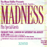 tags: Ticket - Madness / Morrissey / Ian Dury & The Blockheads / Flowered Up / Gallon Drunk on Aug 8, 1992 [993-small]