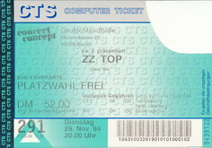 tags: Ticket - ZZ Top / Ian Moore Band on Nov 29, 1994 [216-small]