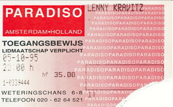 tags: Ticket - Lenny Kravitz on Oct 5, 1995 [293-small]