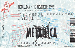 tags: Ticket - Metallica / Corrosion Of Conformity on Nov 12, 1996 [378-small]