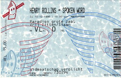tags: Ticket - Henry Rollins on Dec 15, 1996 [388-small]