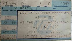 Billy Idol / Faith No More on Oct 6, 1990 [975-small]
