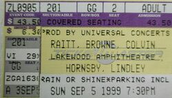 Jackson Browne / Bonnie Raitt / Bruce Hornsby / Shawn Colvin / David Lindley on Sep 5, 1999 [059-small]