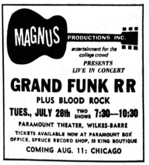 Grand Funk Railroad / Bloodrock on Jul 28, 1970 [176-small]