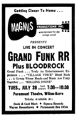 Grand Funk Railroad / Bloodrock on Jul 28, 1970 [178-small]