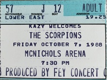 Scorpions / Winger on Oct 7, 1988 [393-small]