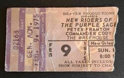 New Riders of the Purple Sage / Peter Frampton / Commander Cody on Feb 9, 1975 [886-small]