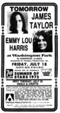 James Taylor / Emmylou Harris on Jul 18, 1975 [912-small]