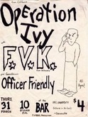 Operation Ivy / FVK / Officer Friendly on Mar 31, 1988 [092-small]