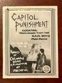 Capitol Punishment / Cocktail Waitresses from Hell / S.A.D. Boyz / Plaid Retina on Mar 27, 1987 [103-small]