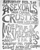 Asexuals / Crusties / Mutley Chix / Psychic Violents on Apr 18, 1986 [116-small]