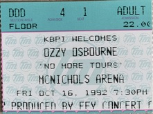 Ozzy Osbourne / Alice In Chains / Sepultura on Oct 16, 1992 [136-small]