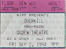Overkill / Pro-Pain on Sep 2, 1994 [152-small]