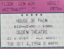 House of Pain / Biohazard / Korn on Oct 4, 1994 [166-small]