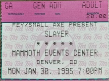 Slayer / Machine Head / Biohazard on Jan 30, 1995 [183-small]