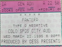 Pantera / Type O Negative on Mar 22, 1995 [188-small]