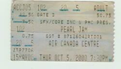 Pearl Jam / Supergrass on Oct 5, 2000 [215-small]