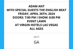 Adam Ant / The English Beat on Apr 26, 2024 [415-small]
