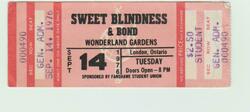 Sweet Blindness / Bond on Sep 14, 1976 [760-small]