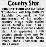 ernest tubb / del reeves / Skeeter Davis / Kenny price / Hank Thompson / Dick Curless on Nov 7, 1971 [163-small]