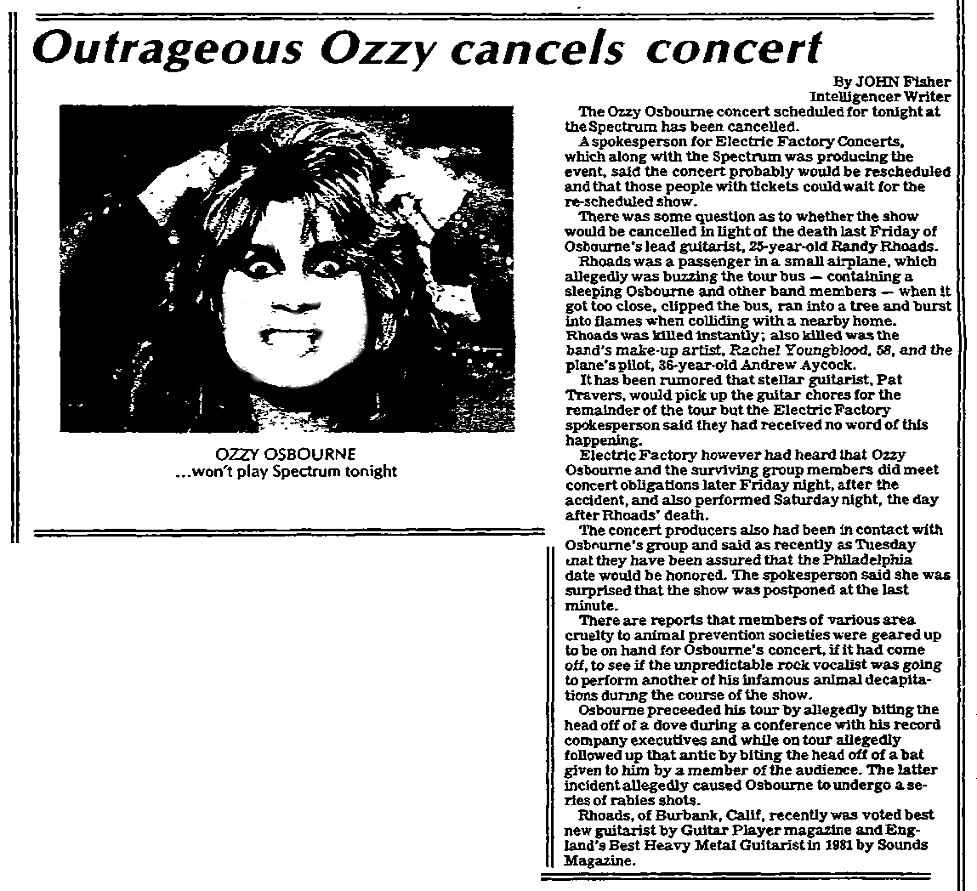 ozzy osbourne 1982 concert
