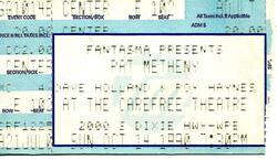 Pat Metheny / Pat Metheny, Dave Holland & Roy Haynes on Oct 14, 1990 [533-small]
