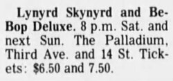 Lynyrd Skynyrd / Be Bop Deluxe on Oct 24, 1976 [638-small]