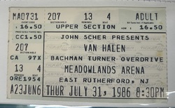 Van Halen / Bachman-Turner Overdrive on Jul 31, 1986 [019-small]