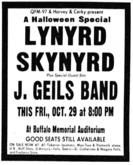 Lynyrd Skynyrd / The J. Geils Band / The Alpha Band on Oct 29, 1976 [675-small]