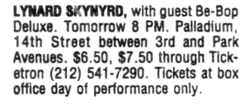Lynyrd Skynyrd / Be Bop Deluxe on Oct 24, 1976 [699-small]
