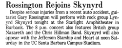 Lynyrd Skynyrd / Nazareth / Chris Hillman on Oct 1, 1976 [729-small]