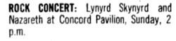 Lynyrd Skynyrd / Nazareth on Oct 3, 1976 [733-small]