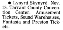 Lynyrd Skynyrd / Climax Blues Band / Mother's Finest on Nov 25, 1976 [314-small]