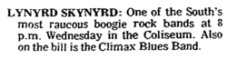 Lynyrd Skynyrd / Climax Blues Band / Mother's Finest on Nov 24, 1976 [317-small]