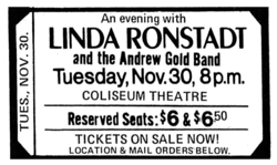 Linda Ronstadt / Andrew Gold Band on Nov 30, 1976 [926-small]