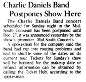 The Charlie Daniels Band / Edgar Winter / Sanford & Townsend on Nov 27, 1977 [941-small]