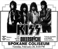 KISS / Queensryche  on Feb 26, 1985 [119-small]