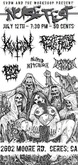 Killgasm / Decapitated Midget Fetus / Dismembered Carnage / Alfred Hitchcock / Abysmal Piss on Jul 12, 2013 [683-small]