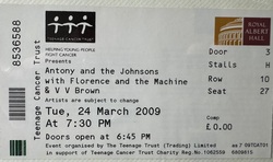 Anthony And The Johnsons / Florence And The Macine / V V Brown on Mar 24, 2009 [737-small]