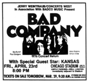 Bad Company / Kansas on Apr 23, 1976 [563-small]