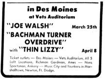 Bachman-Turner Overdrive / Thin Lizzy / Bob Seger on Apr 8, 1975 [488-small]