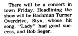 Bachman-Turner Overdrive / Styx / Bob Seger on Apr 11, 1975 [497-small]