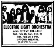 Electric Light Orchestra (ELO) / Steve Hillage on Feb 26, 1977 [611-small]