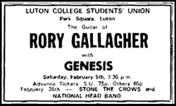 Rory Gallagher / Genesis on Feb 5, 1972 [233-small]